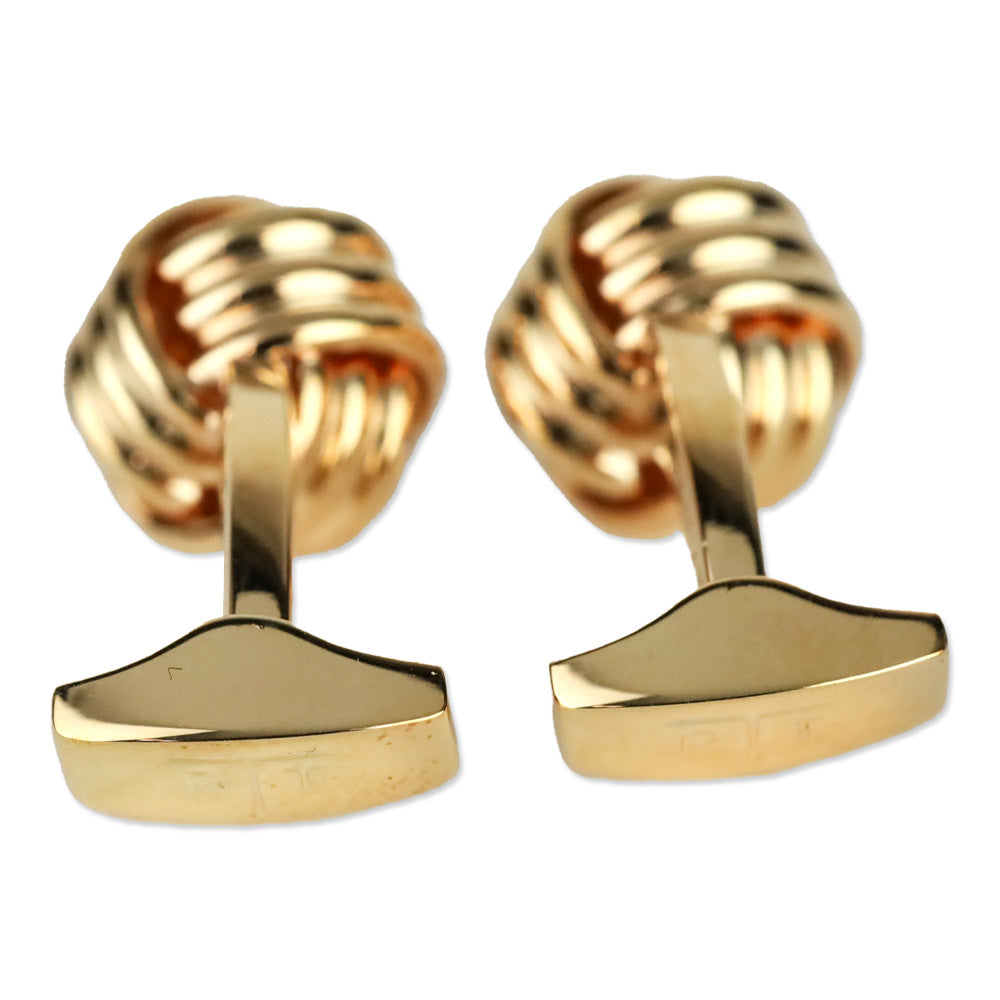 Tateossian Rose Gold Cable Knot Cufflinks