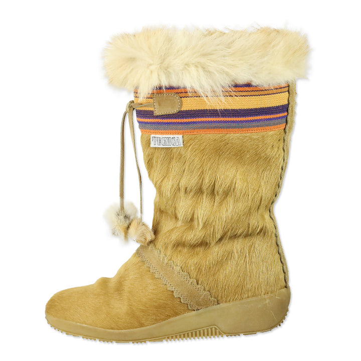 Tecnica Camel Fur Skandia Apres Ski Winter Boots