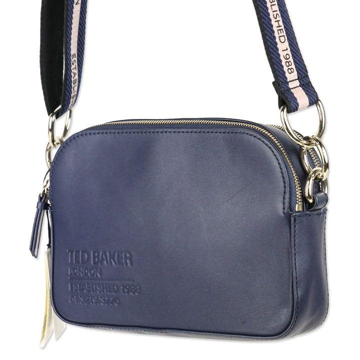 Ted Baker Navy Darcelo Branded Webbing Camera Bag