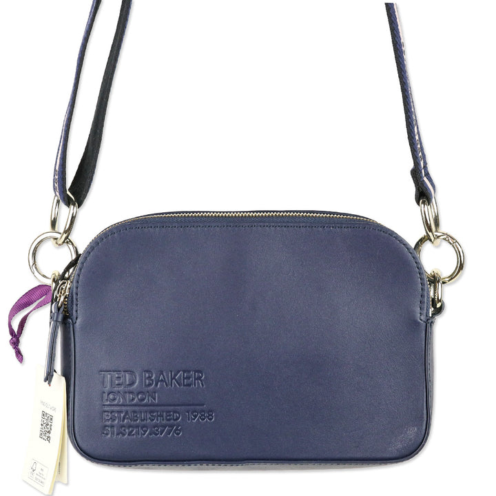 Ted Baker Navy Darcelo Branded Webbing Camera Bag