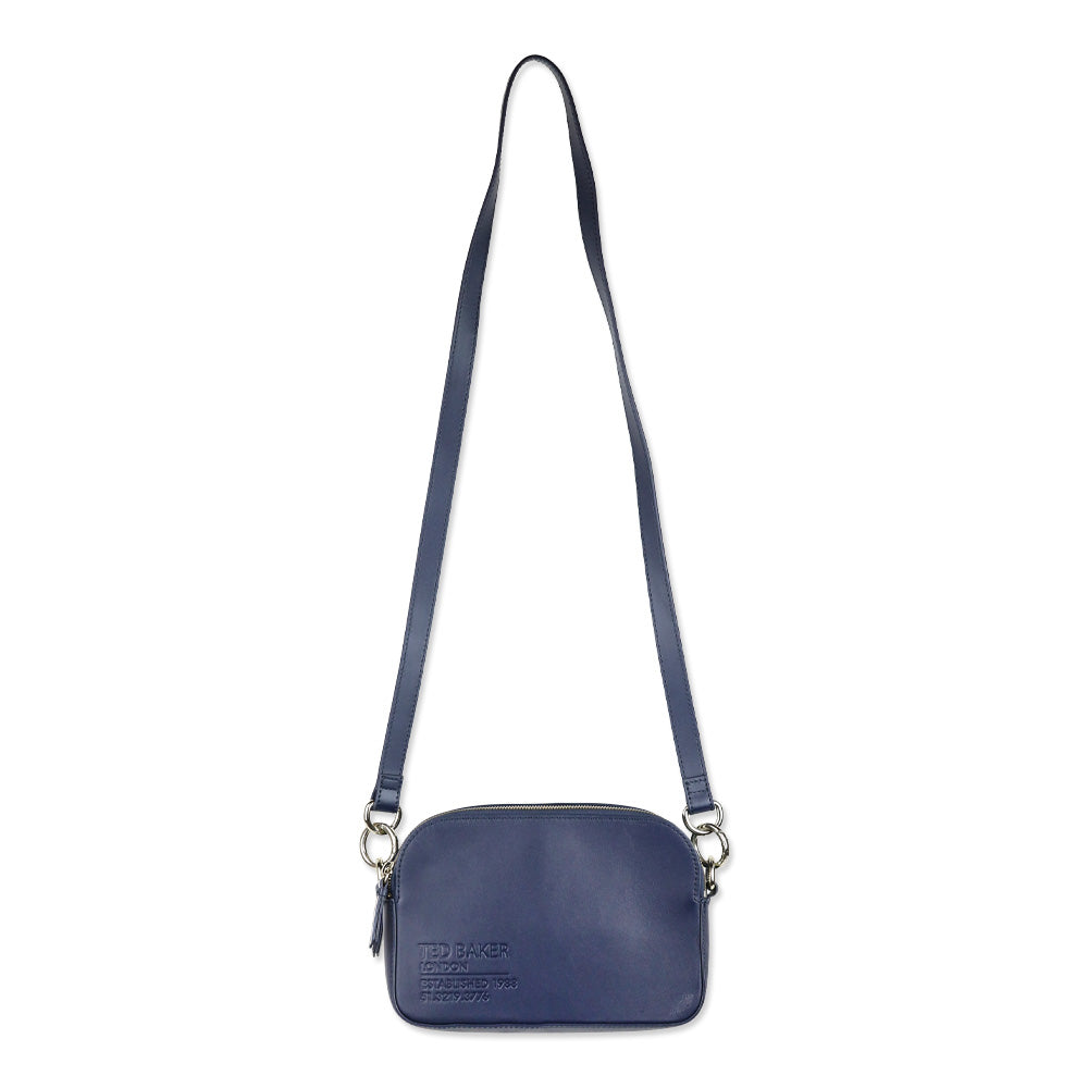 Ted Baker Navy Darcelo Branded Webbing Camera Bag