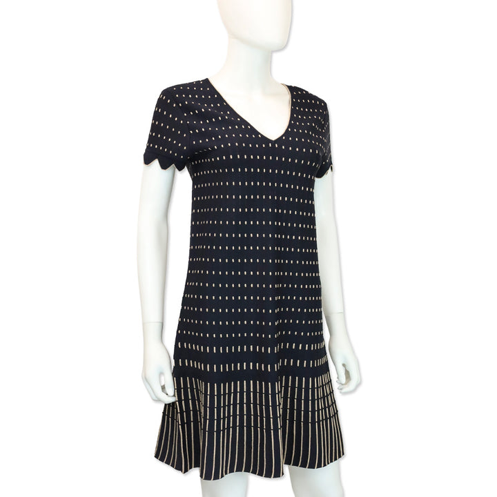 Ted Baker Navy Maciiey Stitch Detail Knitted Dress