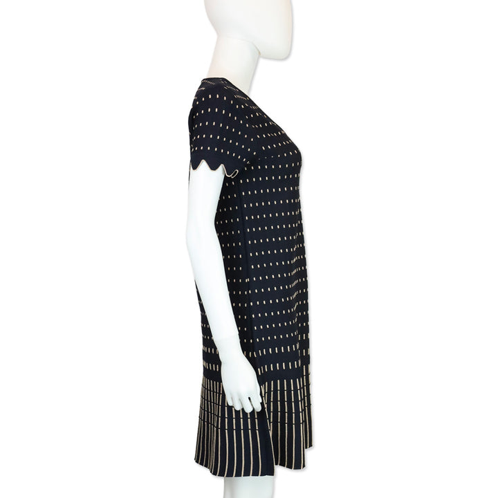 Ted Baker Navy Maciiey Stitch Detail Knitted Dress