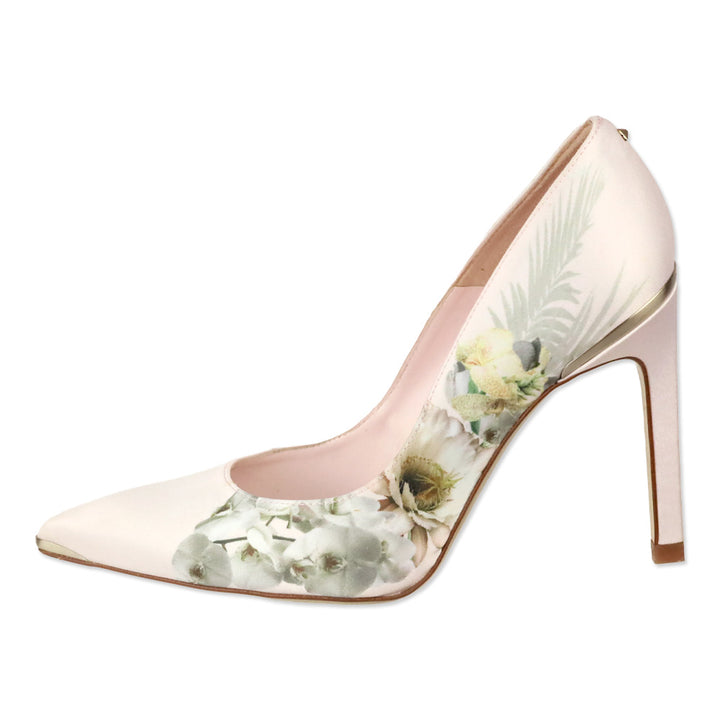 Ted Baker Pink Satin Floral High Heel Pumps