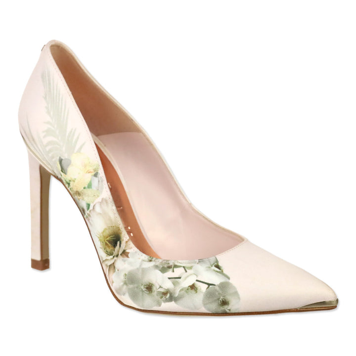 Ted Baker Pink Satin Floral High Heel Pumps