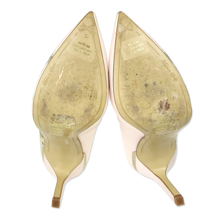 Ted Baker Pink Satin Floral High Heel Pumps