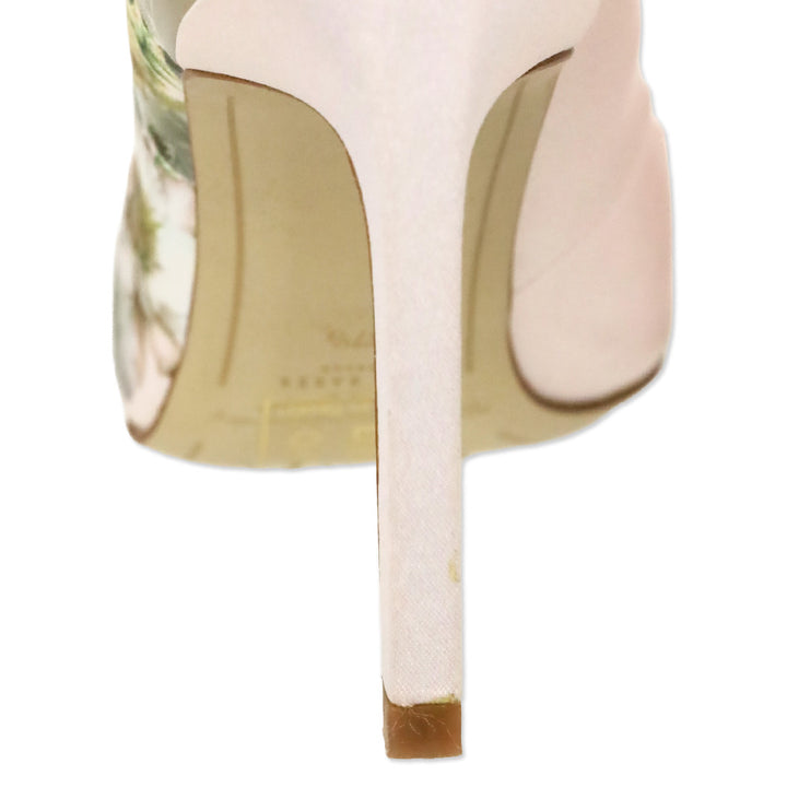 Ted Baker Pink Satin Floral High Heel Pumps