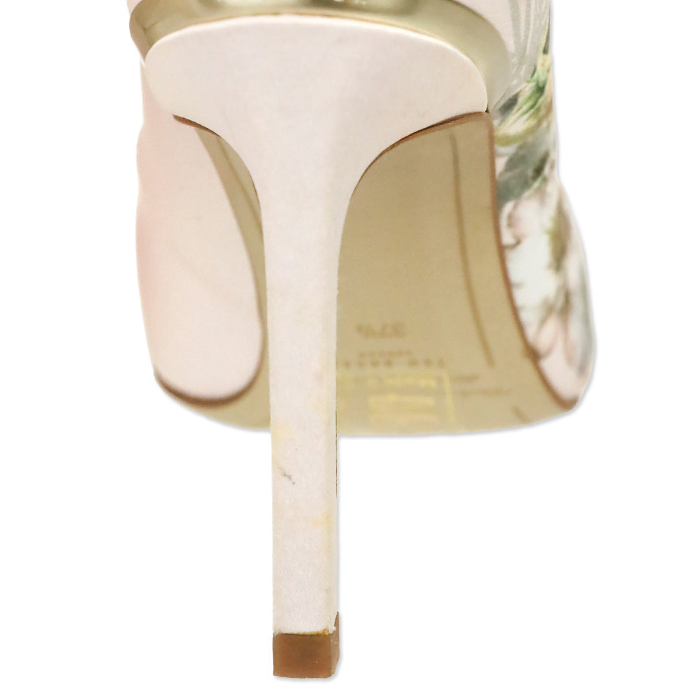 Ted Baker Pink Satin Floral High Heel Pumps