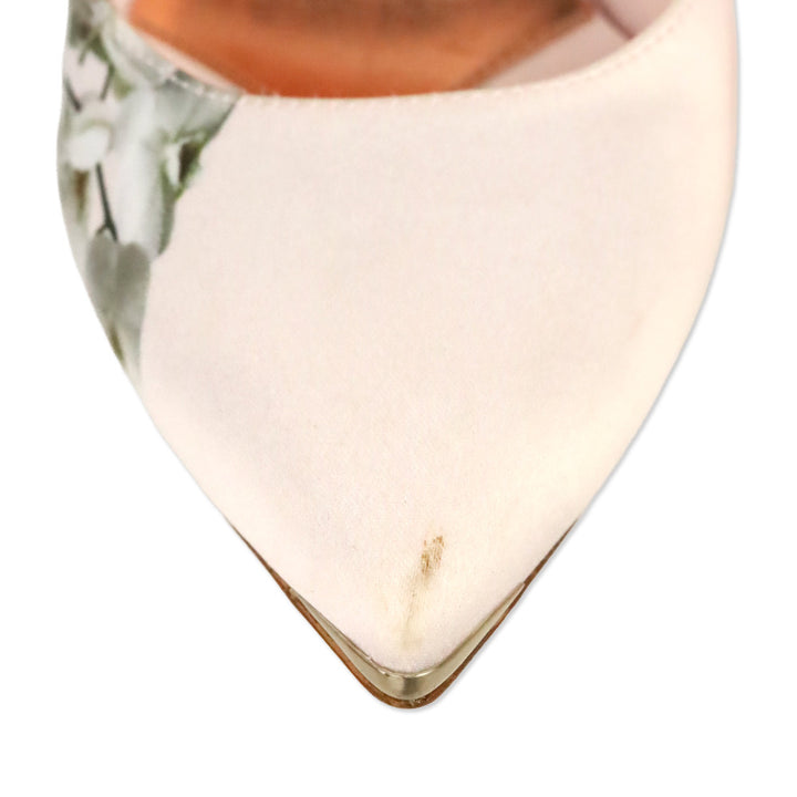 Ted Baker Pink Satin Floral High Heel Pumps