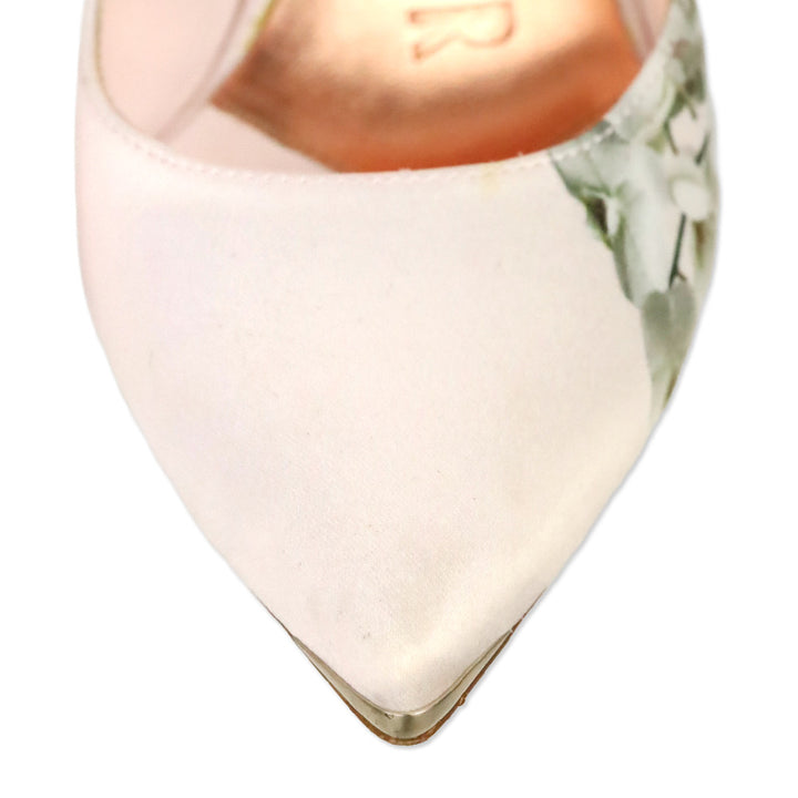 Ted Baker Pink Satin Floral High Heel Pumps