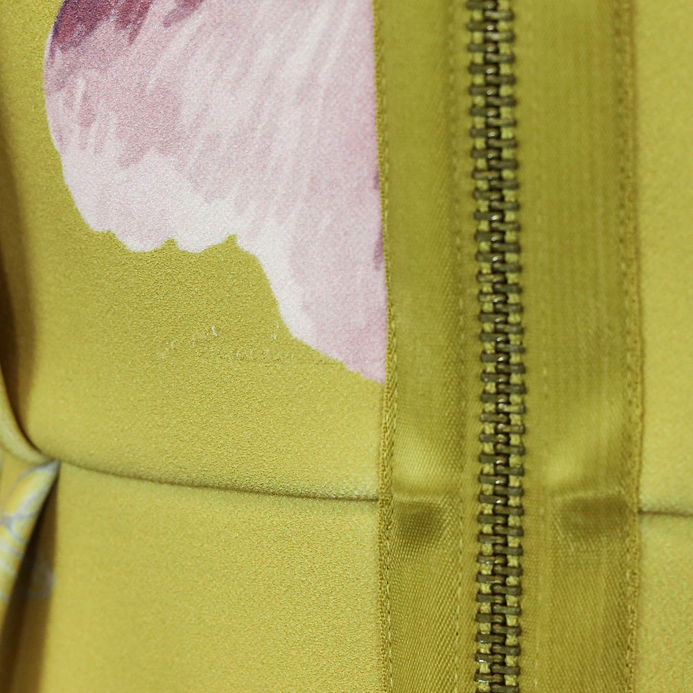 Ted Baker Zophiaz Yellow Tulip Pleated Skirt Dress