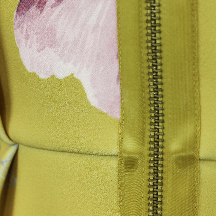 Ted Baker Zophiaz Yellow Tulip Pleated Skirt Dress