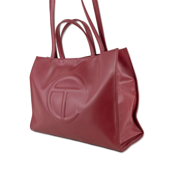 Telfar Medium Oxblood Shopping Bag