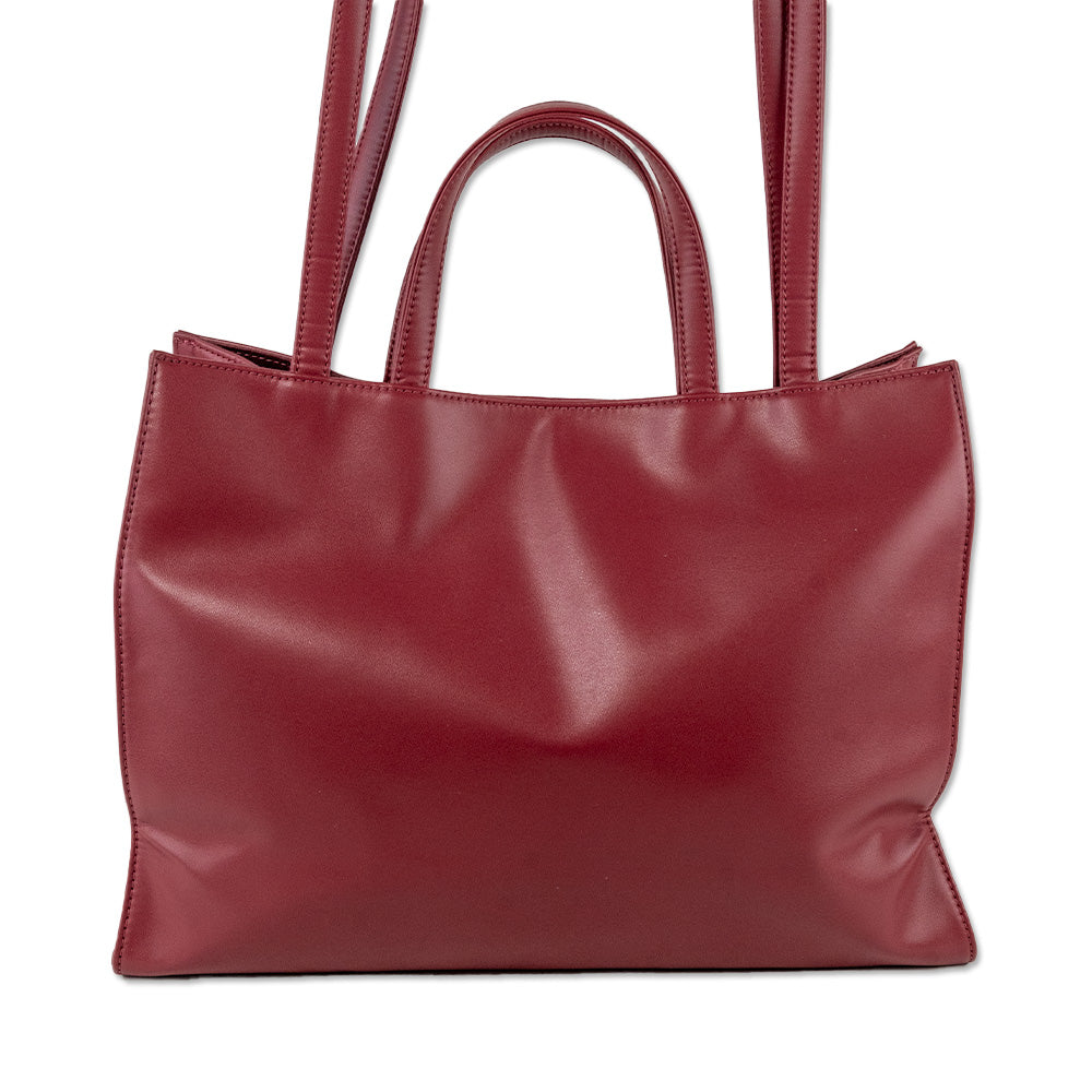 Telfar Medium Oxblood Shopping Bag