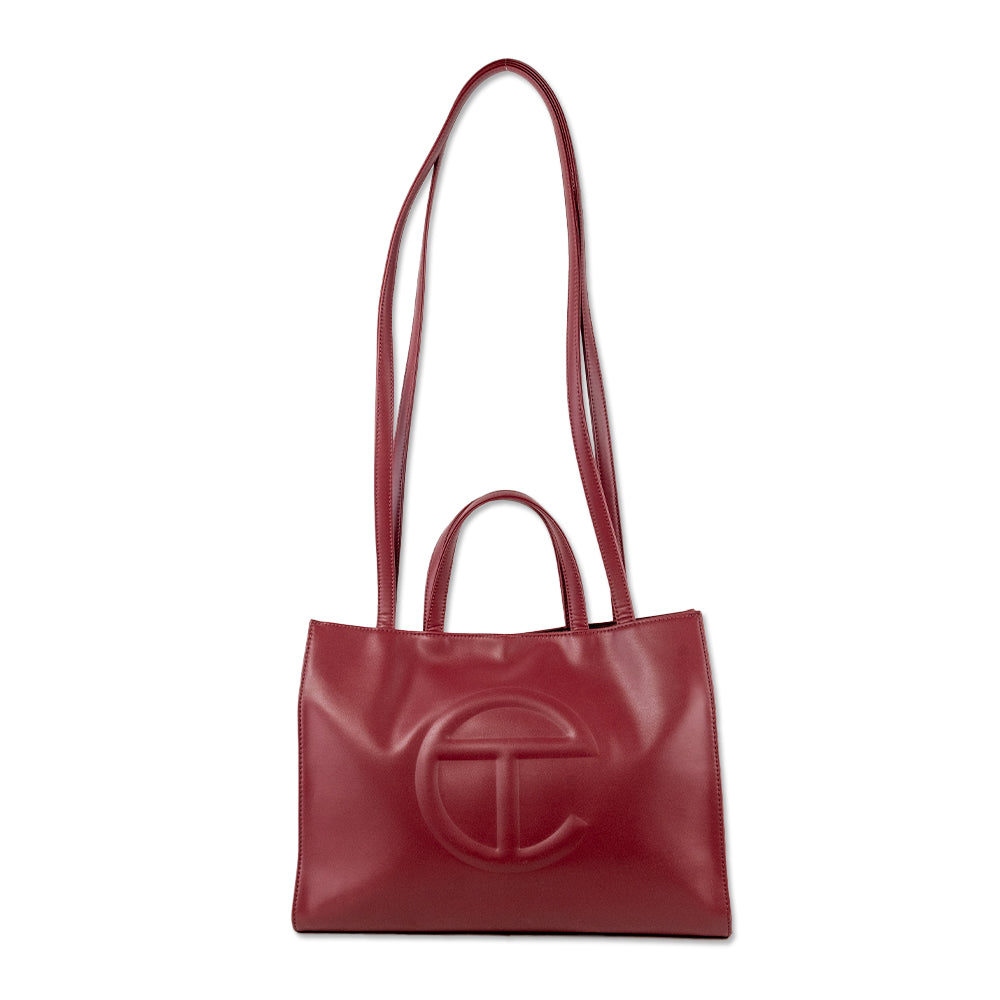 Telfar Medium Oxblood Shopping Bag