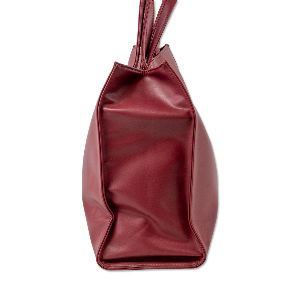 Telfar Medium Oxblood Shopping Bag