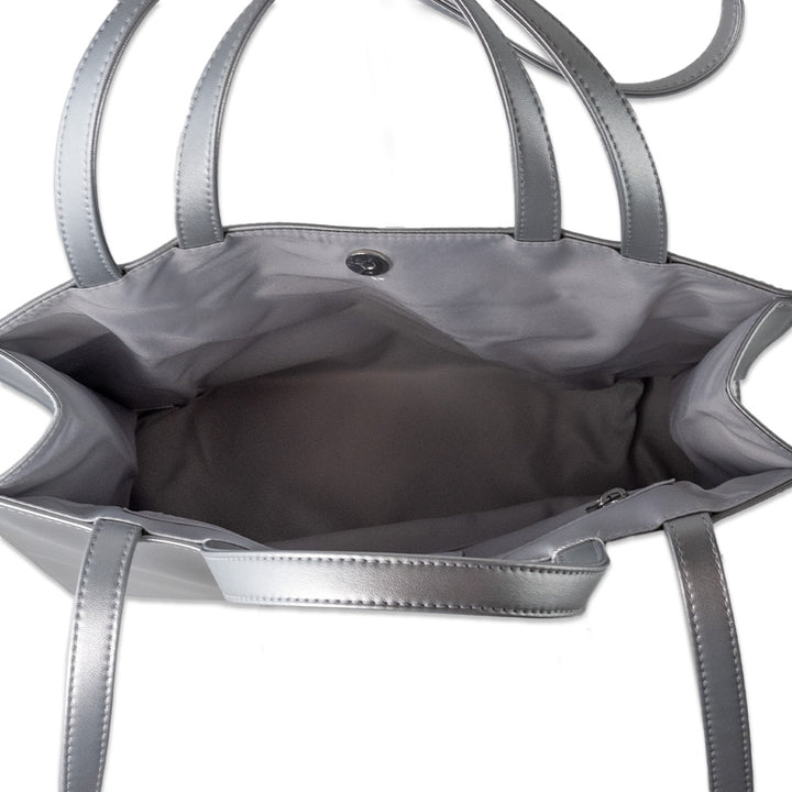 Telfar Medium Silver Shopping Tote