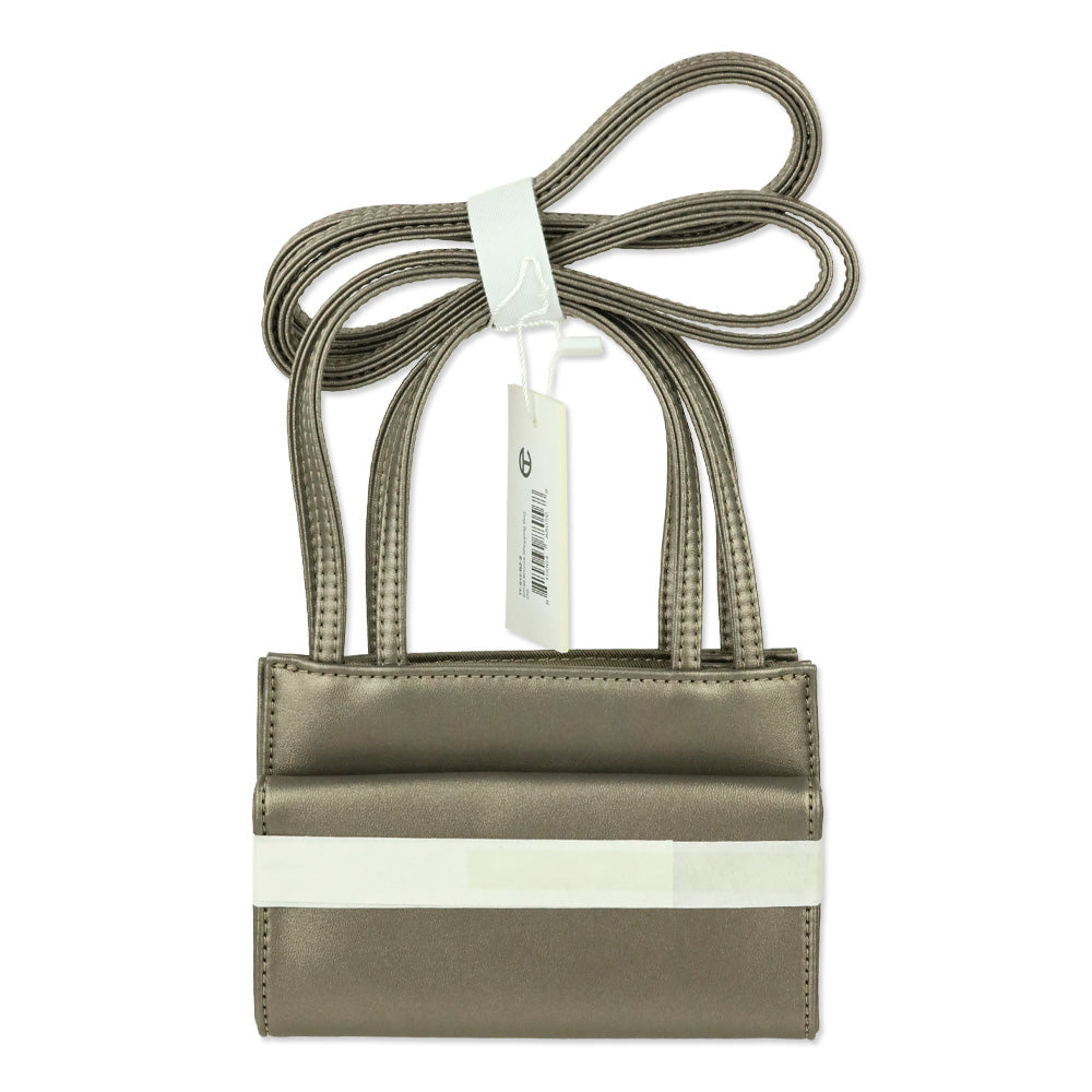 Telfar Small Bronze Vegan Leather Shopping Bag