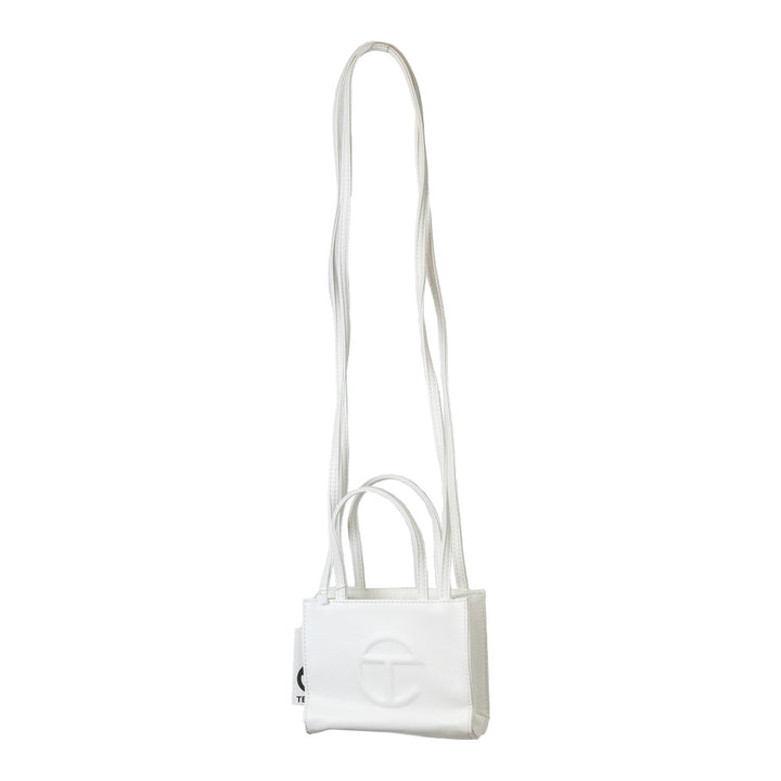 Telfar White Small Shopping Tote