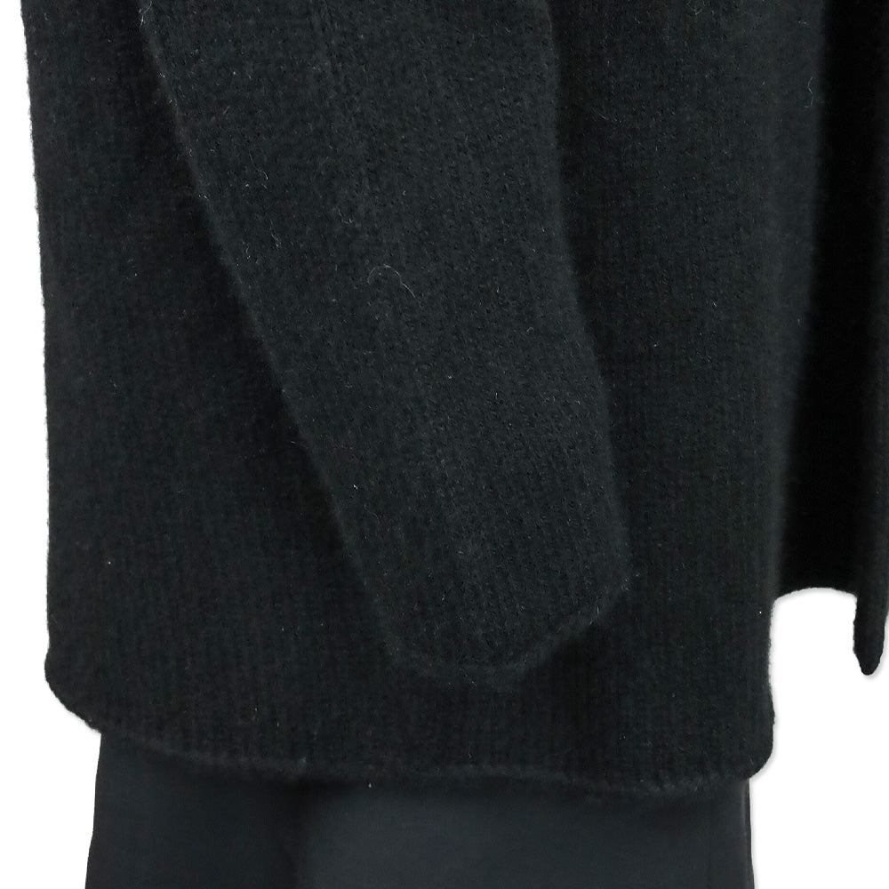 The Elder Statesman Black Shawl-Collar Cashmere Cardigan