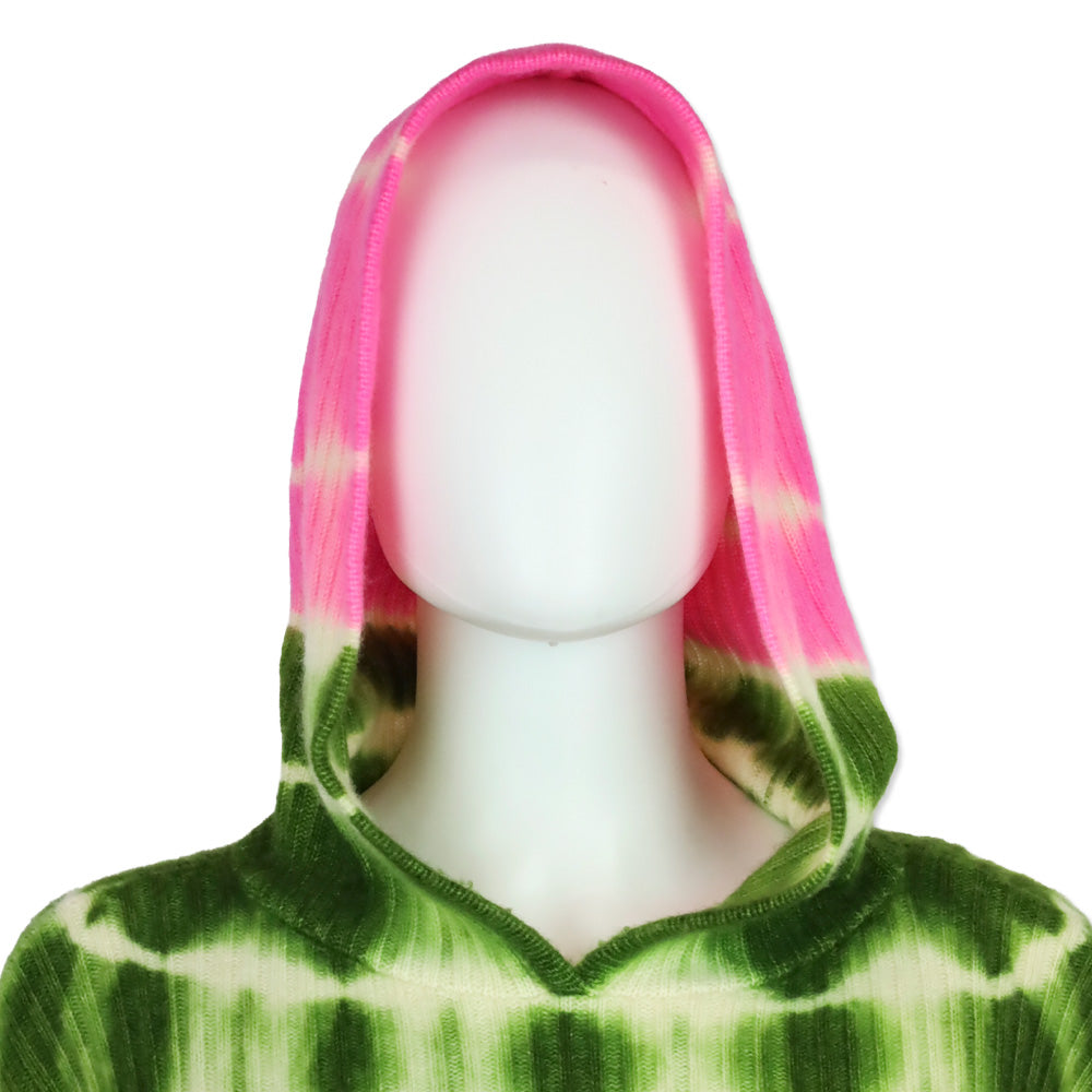 The Elder Statesman Slice Ivory Tie Dye Mid Rib Hoodie