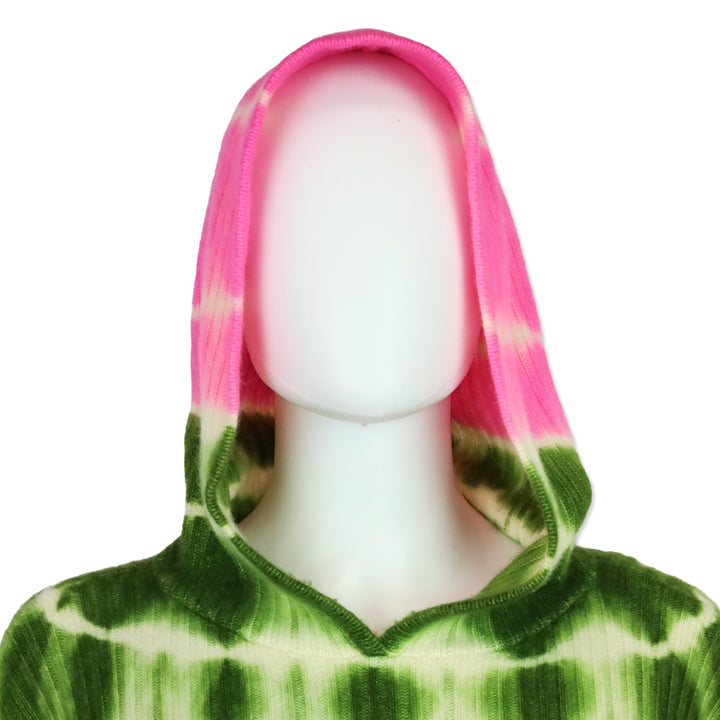 The Elder Statesman Slice Ivory Tie Dye Mid Rib Hoodie