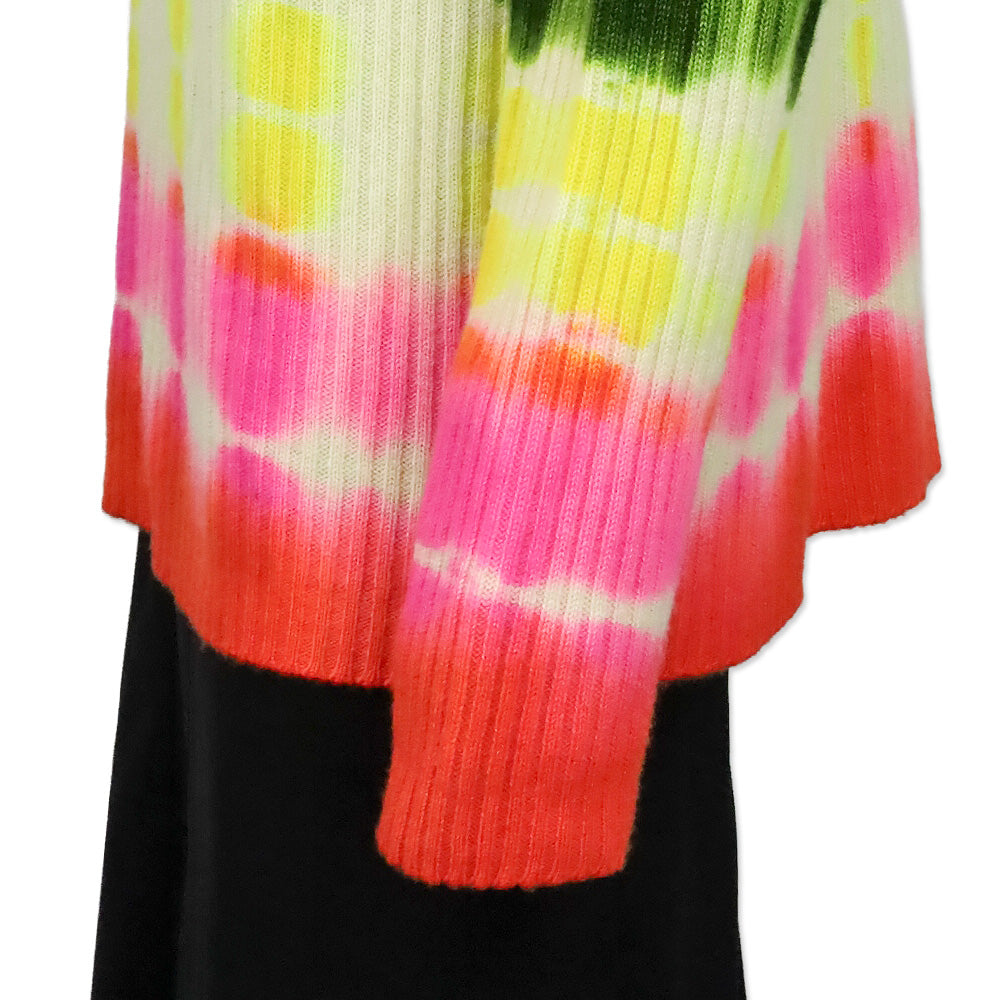 The Elder Statesman Slice Ivory Tie Dye Mid Rib Hoodie
