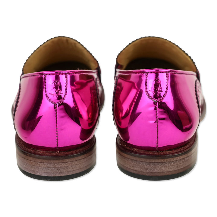 The Office of Angela Scott Magenta Metallic Ms. Charlotte Wingtip Penny Loafer