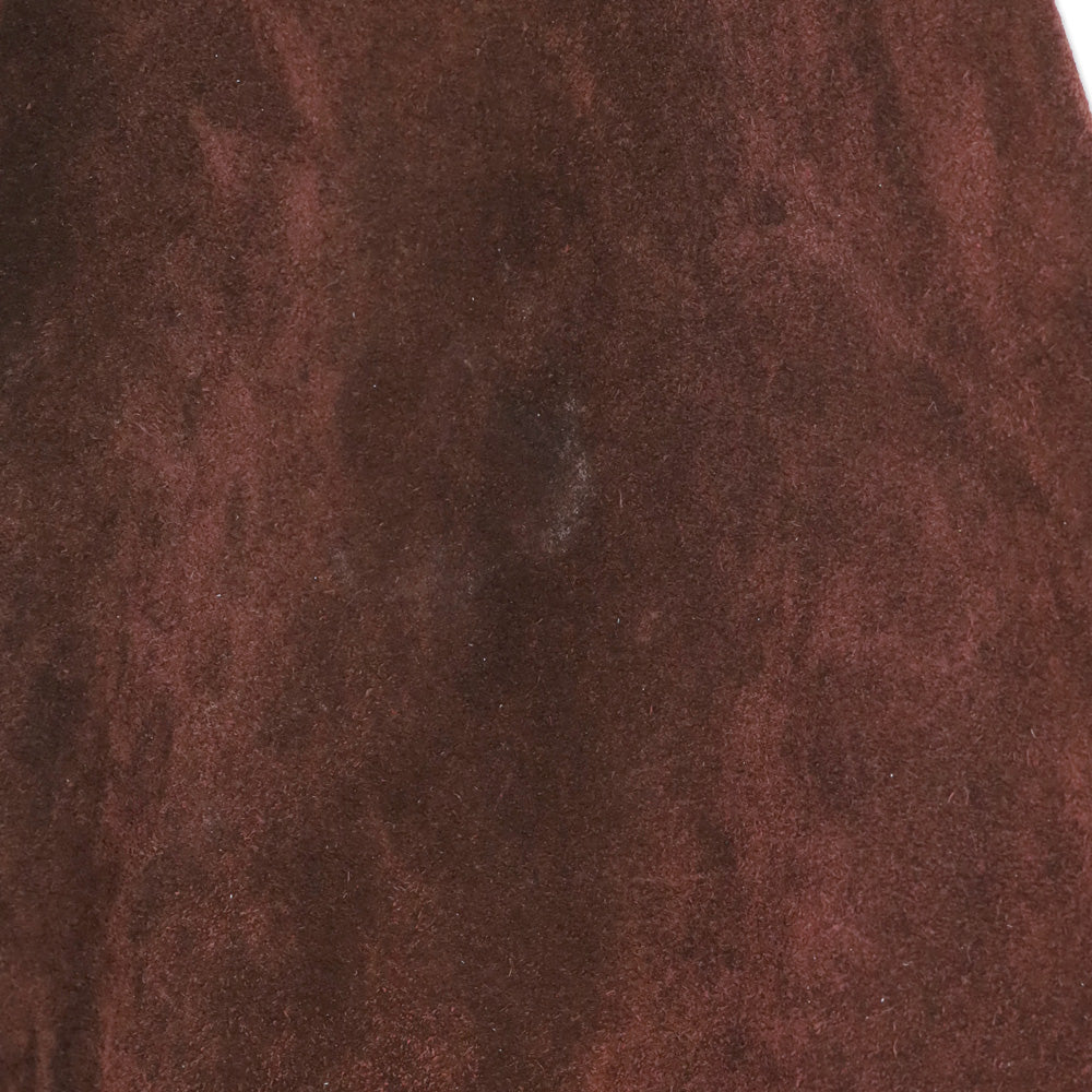The Row Burgundy Suede Bindle Knot Hobo