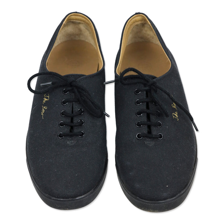 The Row Dean Black Canvas Sneaker