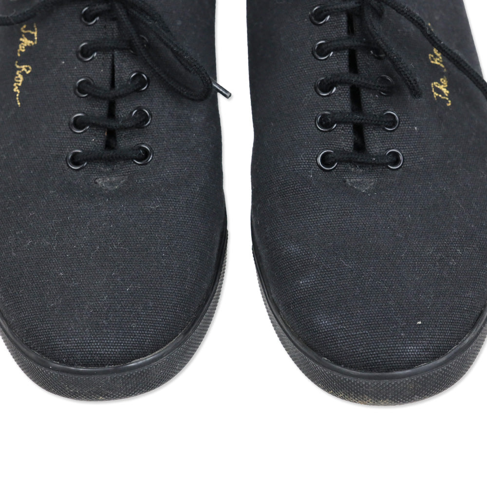 The Row Dean Black Canvas Sneaker