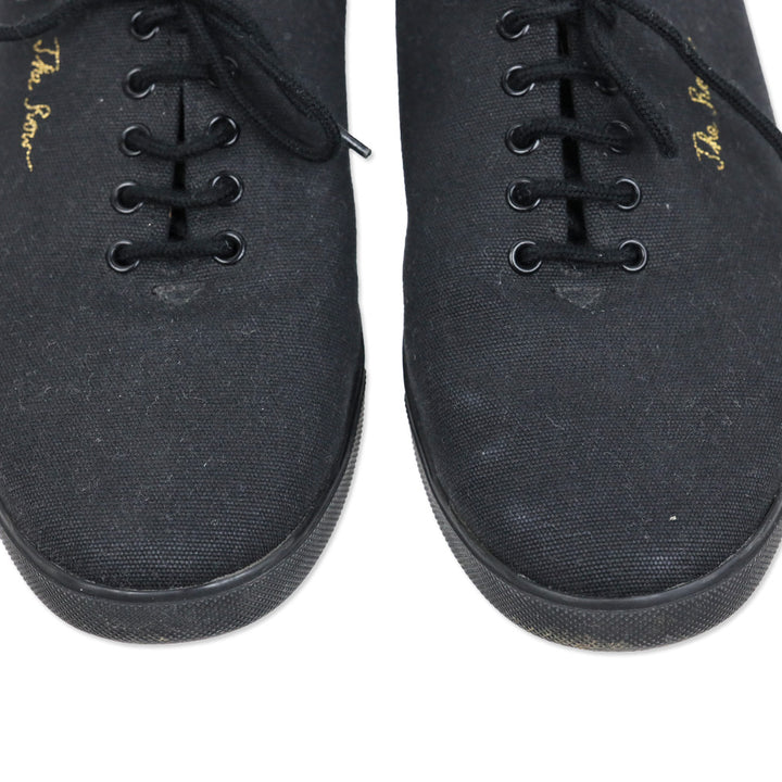 The Row Dean Black Canvas Sneaker