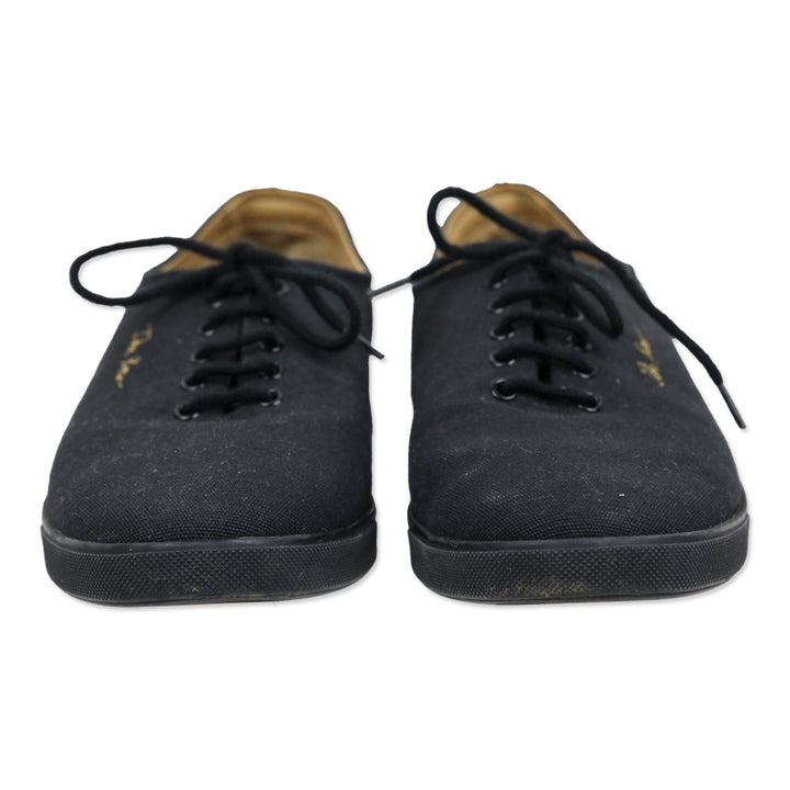 The Row Dean Black Canvas Sneaker