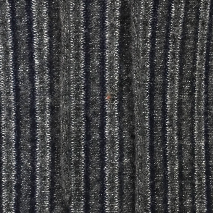 The Row Navy & Charcoal Striped Cashmere Silk Hoodie