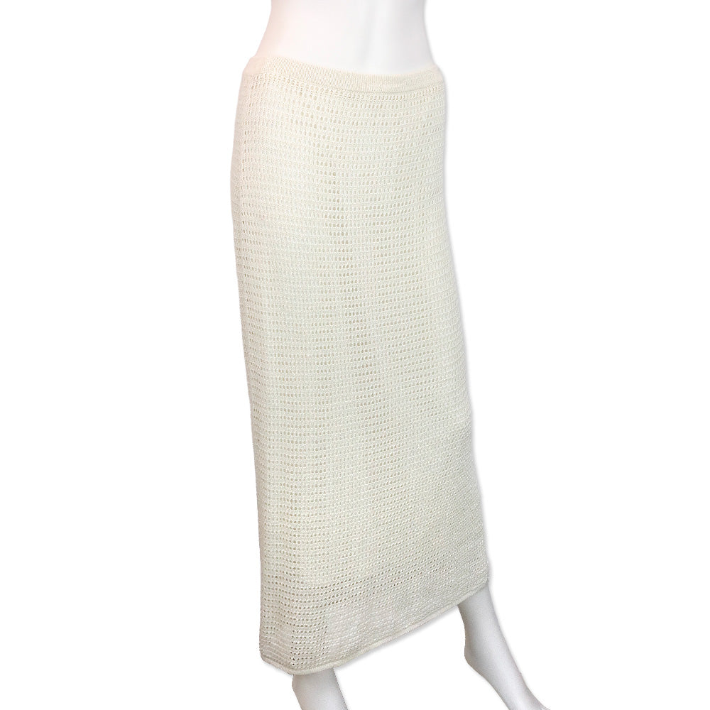 Theory Bone Neo Harbor Chain Midi Mesh Skirt