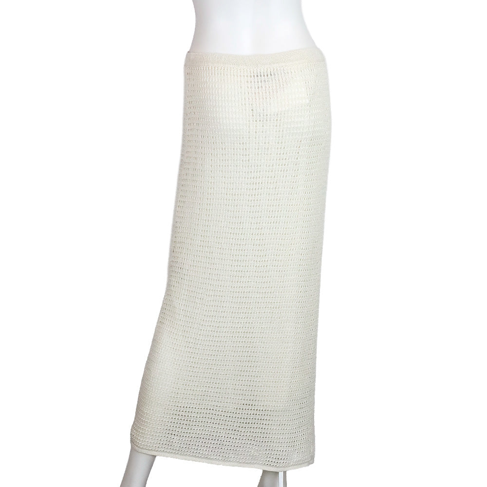 Theory Bone Neo Harbor Chain Midi Mesh Skirt