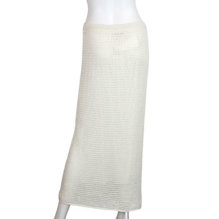 Theory Bone Neo Harbor Chain Midi Mesh Skirt