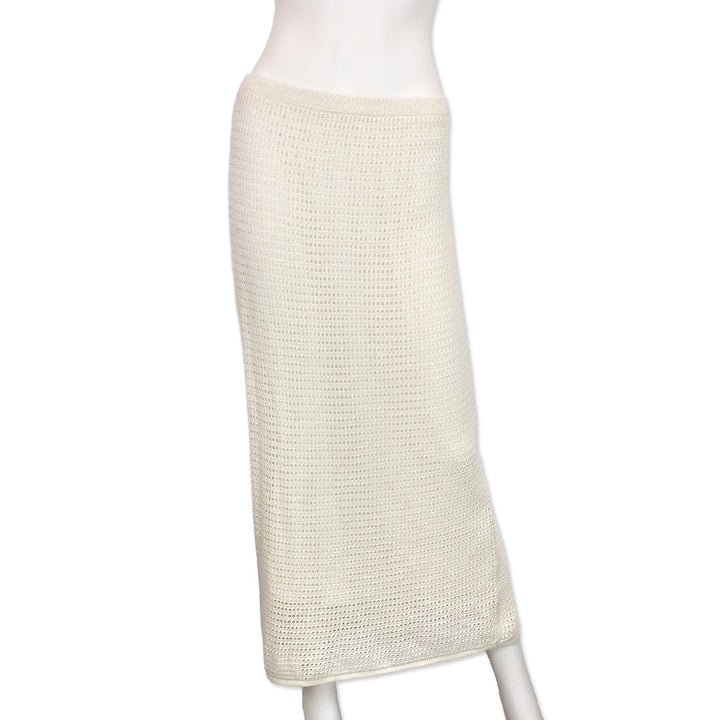 Theory Bone Neo Harbor Chain Midi Mesh Skirt