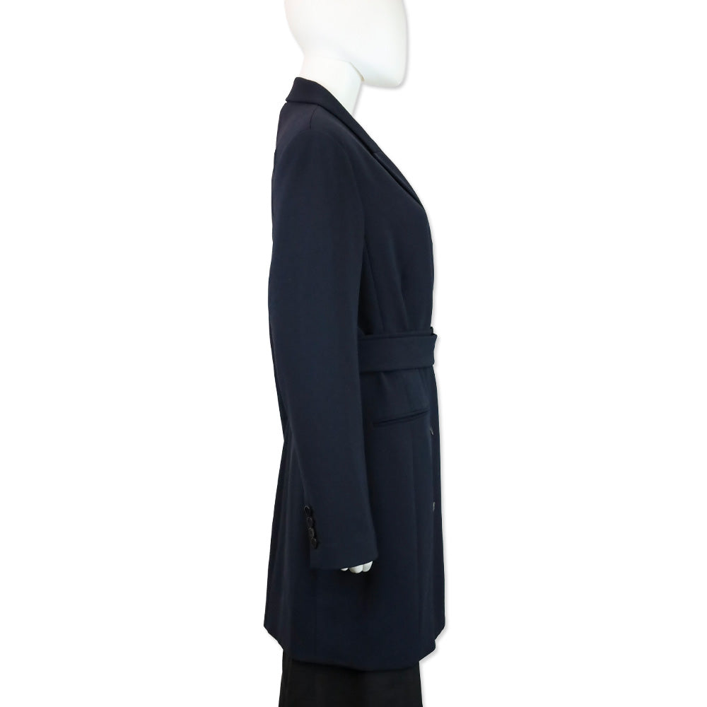 Theory Deep Navy Admiral Crepe Double-Breasted Blazer Dress