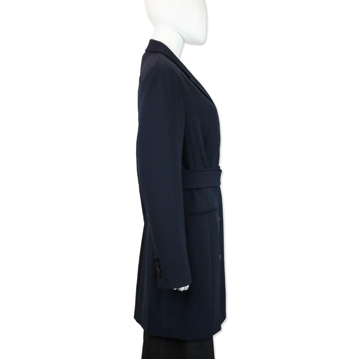 Theory Deep Navy Admiral Crepe Double-Breasted Blazer Dress