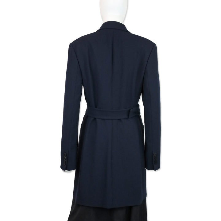 Theory Deep Navy Admiral Crepe Double-Breasted Blazer Dress