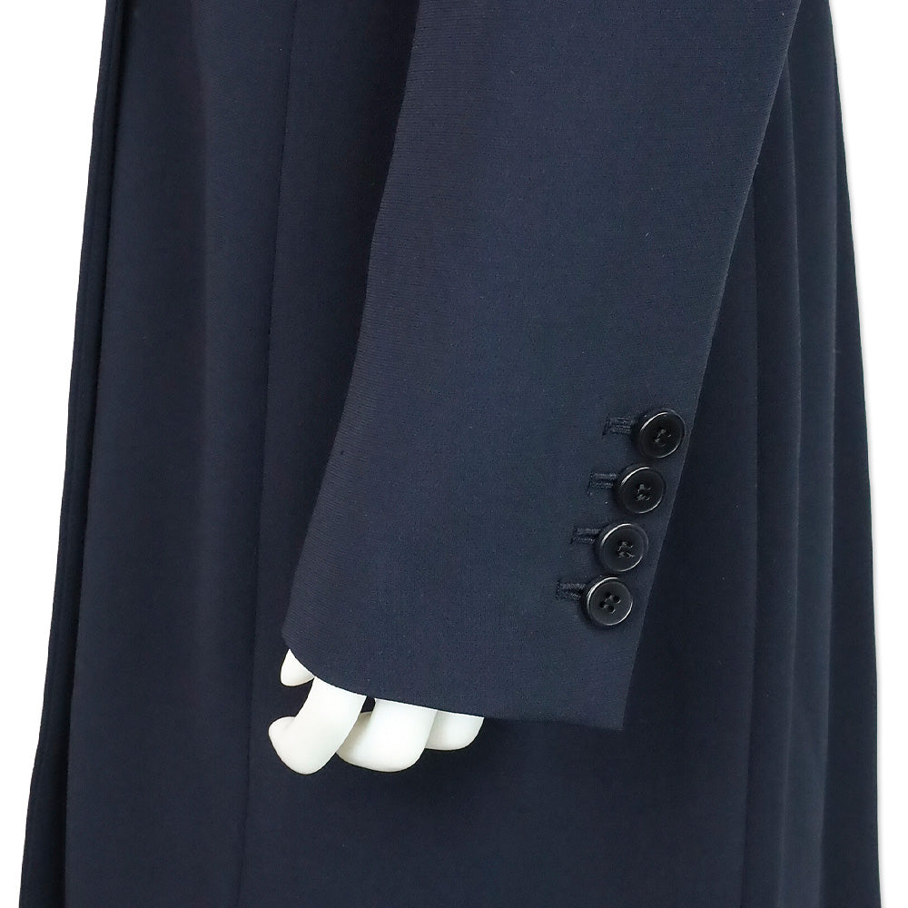 Theory Deep Navy Admiral Crepe Double-Breasted Blazer Dress