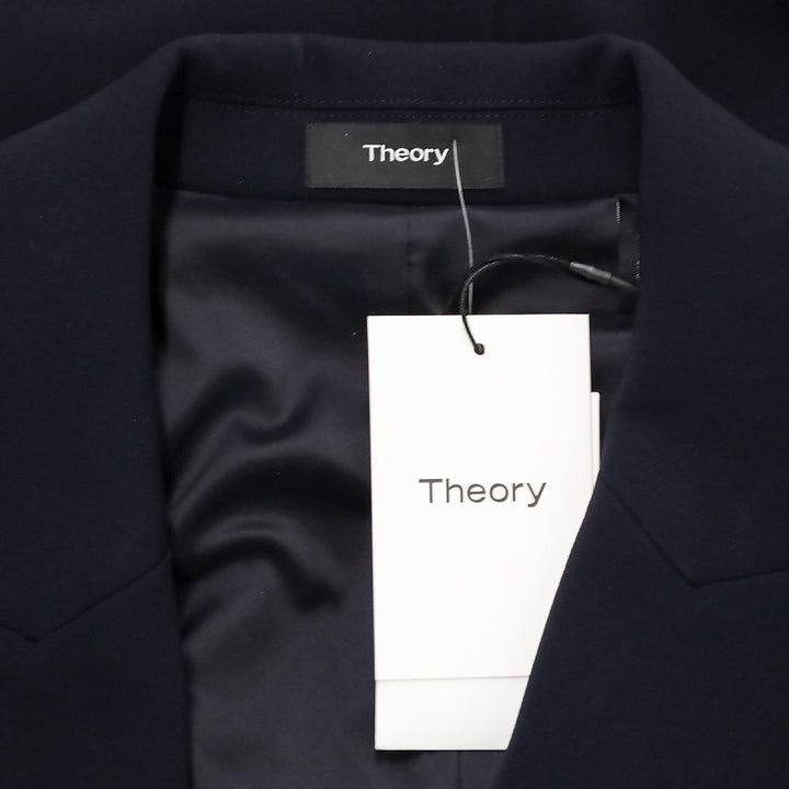Theory Deep Navy Admiral Crepe Double-Breasted Blazer Dress