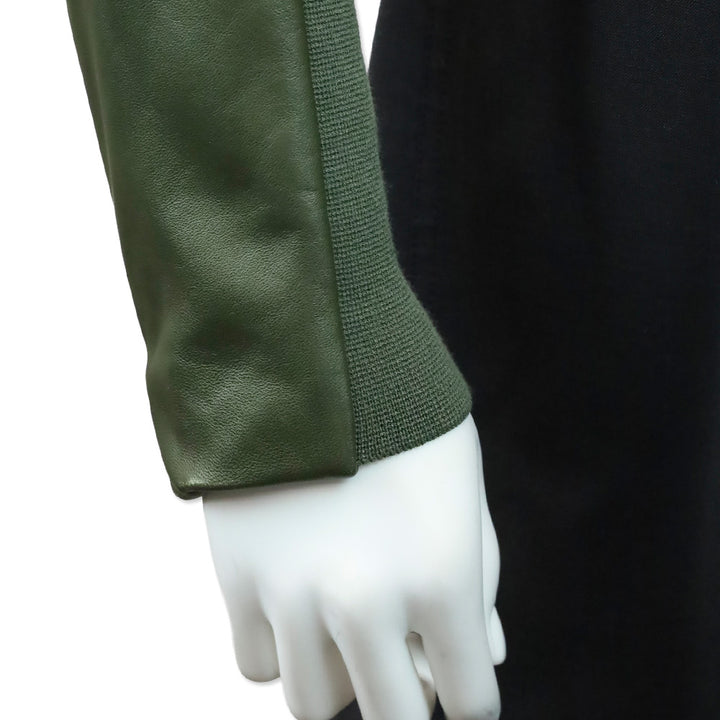 Theory Forest Grain Leather New Moto Jacket