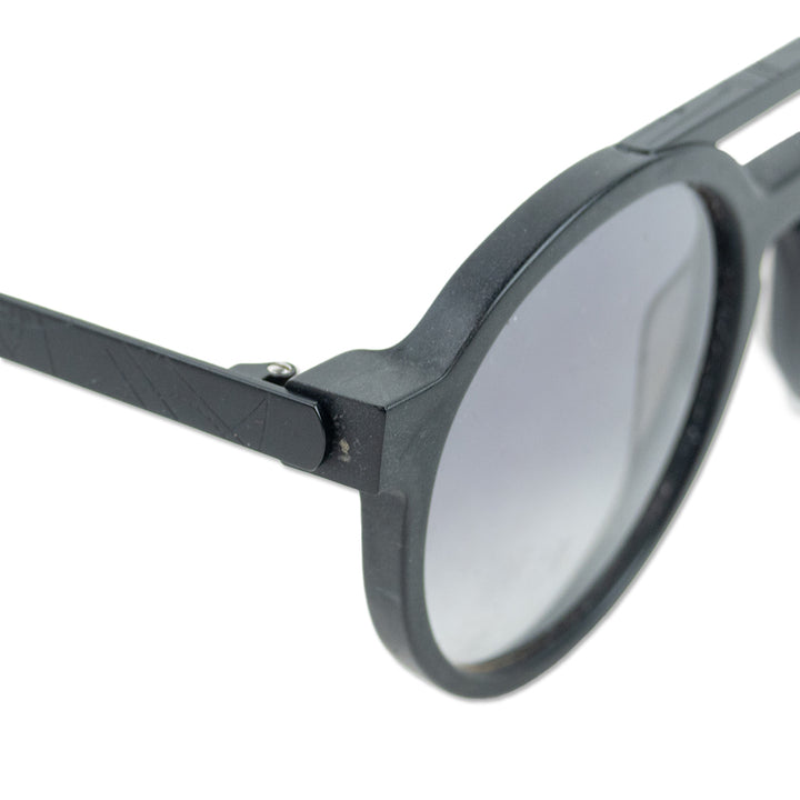 Thierry Lasry X Dr. Woo Black Prescription Round Bar-Brow Eyeglasses