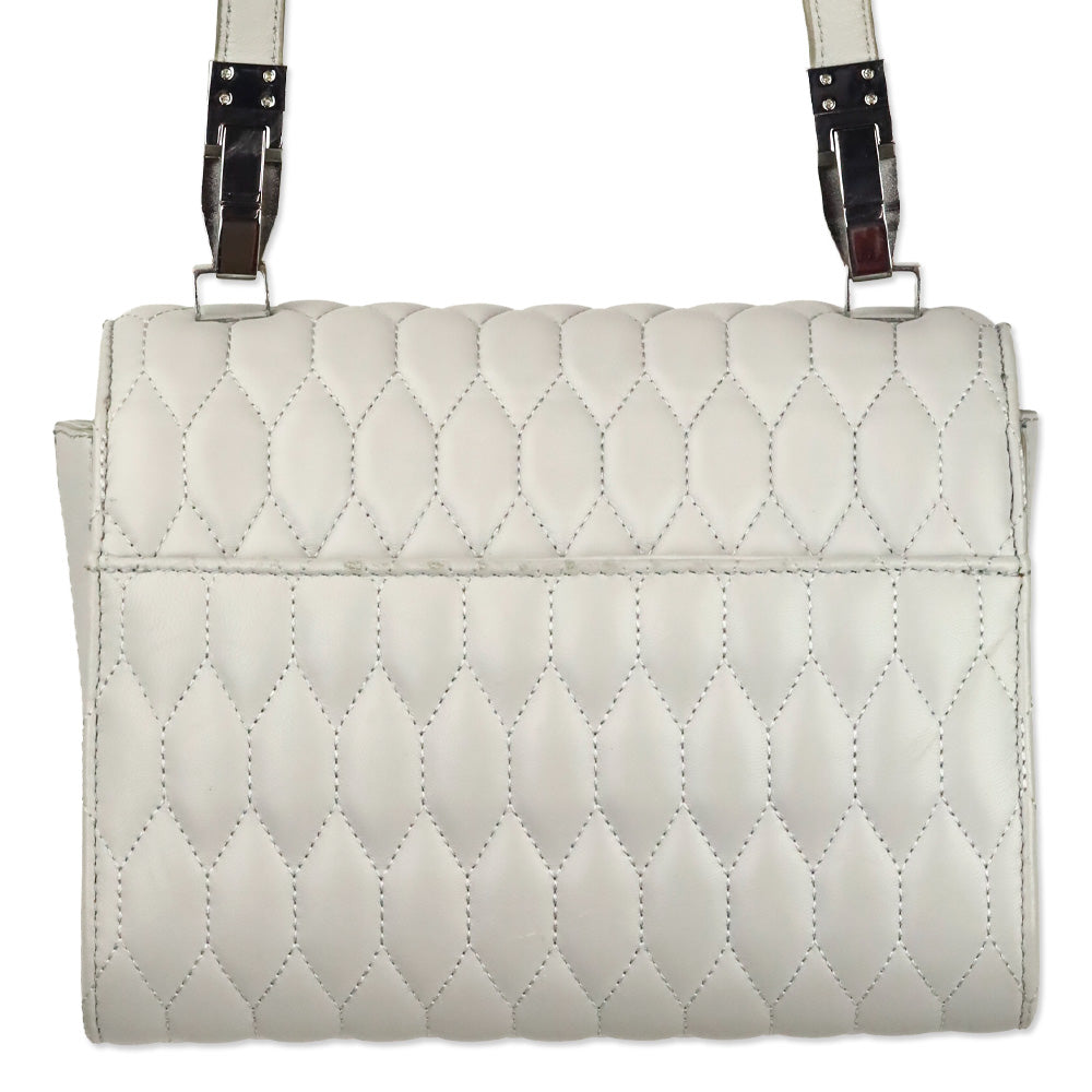Theyskens' Theory Grey Sara ACAP Quilted Handbag