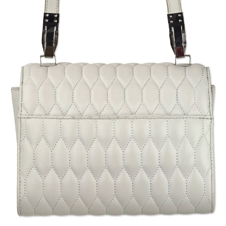 Theyskens' Theory Grey Sara ACAP Quilted Handbag