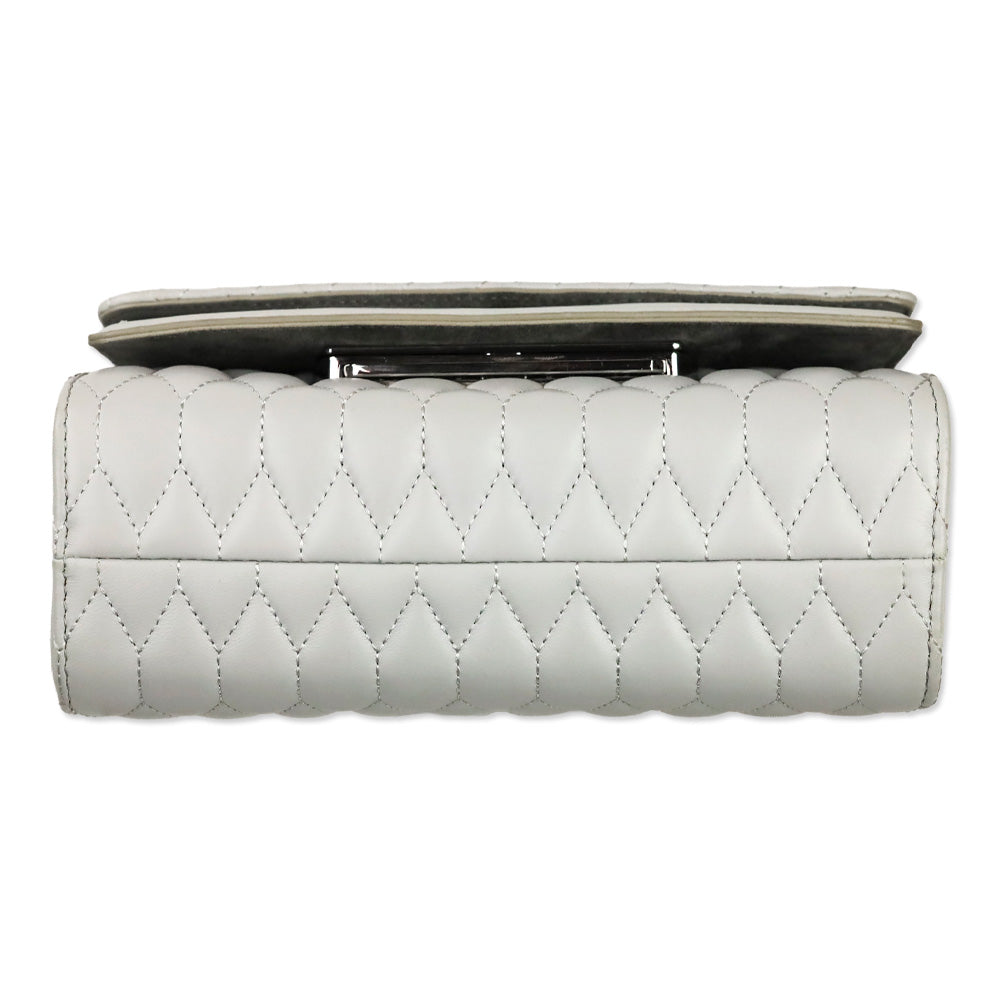 Theyskens' Theory Grey Sara ACAP Quilted Handbag