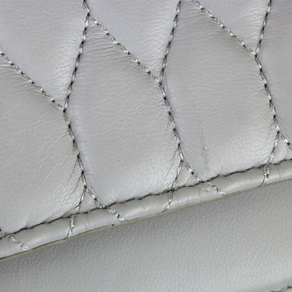 Theyskens' Theory Grey Sara ACAP Quilted Handbag