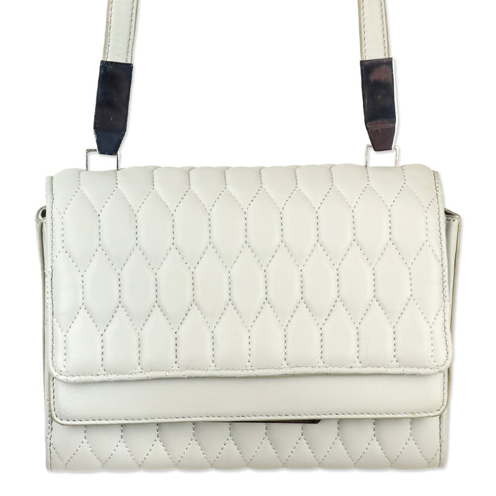 Theyskens' Theory Grey Sara ACAP Quilted Handbag